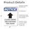 Signmission Clean Linens Only Sign With Symbol, 3.5 in W x Rectangle, Vinyl Decal OS-2PACK-NS-D-35-V-10616 - alternate 3